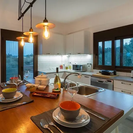 Villa Beautiful House With Pool & View Falanthi